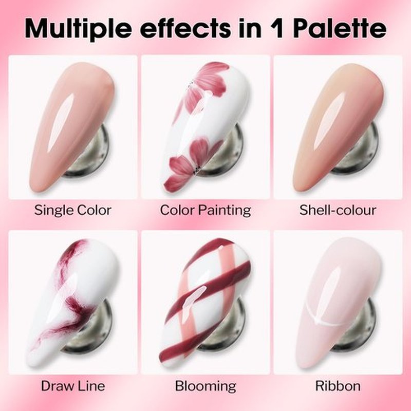 AIMEILI Hema Free Solid Gel Nail Polish 12 Colours Soak Off U V LED Solid Cream Gel Polish Set 16