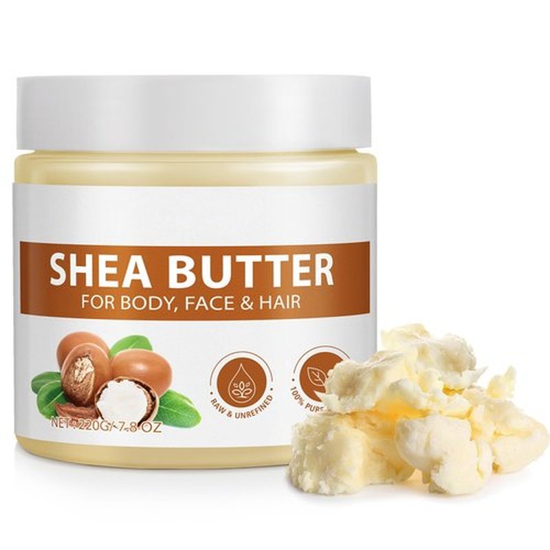 Mariayu Shea Butter Raw Organic, Soothes, Nourishes and Softens Dry Skin, Raw & Undefined Shea Butter Suitable for Body, Face and Hair-7.8 oz