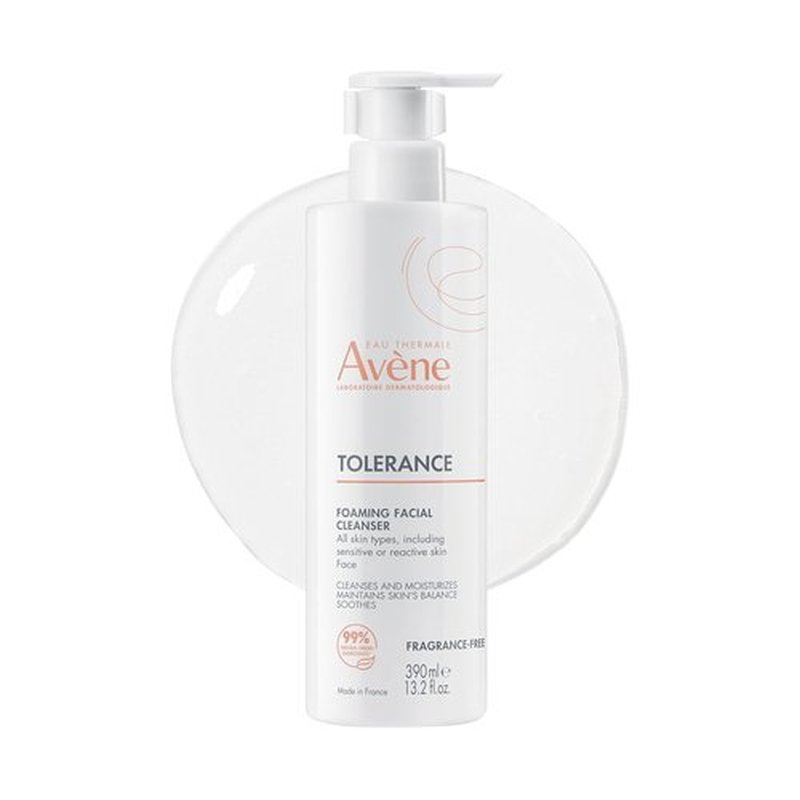Avène Tolerance Daily Foaming Facial Cleanser - Gentle Face Wash for Sensitive Skin | Fragrance-Free, Glycerin & Niacinamide