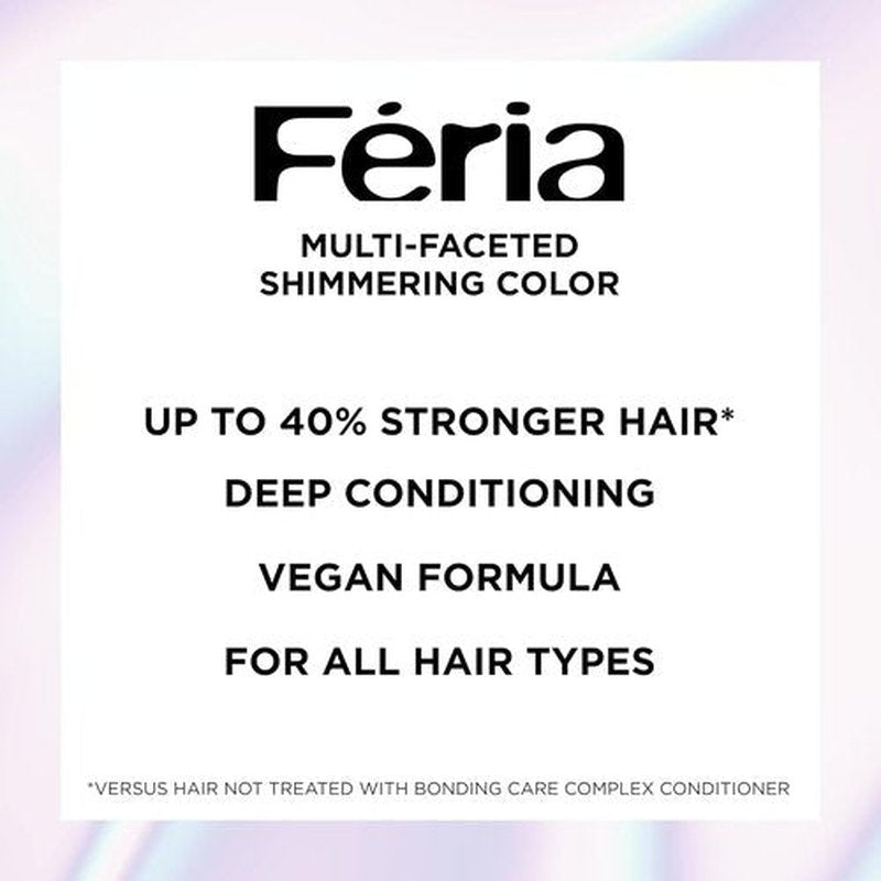 L'Oreal Paris Feria Hair Color - Multi-Faceted Shimmering Extreme Platinum | Permanent Dye Kit