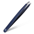 Professional Slant Tip Eyebrow Tweezers for Women & Men – Precision Hair Removal Tool – Stainless Steel Tweezers for Eyebrow Shaping, Facial Hair, Ingrown Hair & Splinter Removal (Midnight Indigo)