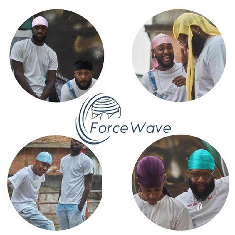 ForceWave 10 Pieces Silky Durags Long Tail for Women Men Satin Durag 360 Wave，Dorag, 10 Pieces