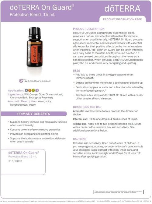 doTERRA On Guard Essential Oil - Protective Blend for Immune Support | 15 ml