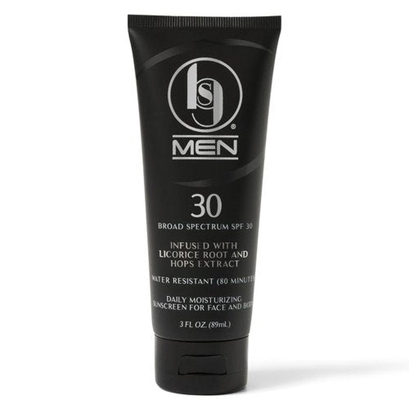 Black Girl Sunscreen Men's SPF 30 Sunscreen for Face & Body - Moisturizing Skin Protection for Men, Clear Sunscreen Lotion, Travel Size, No White Cast for Melanin Rich Skin, Infused with Hops- 3 fl oz