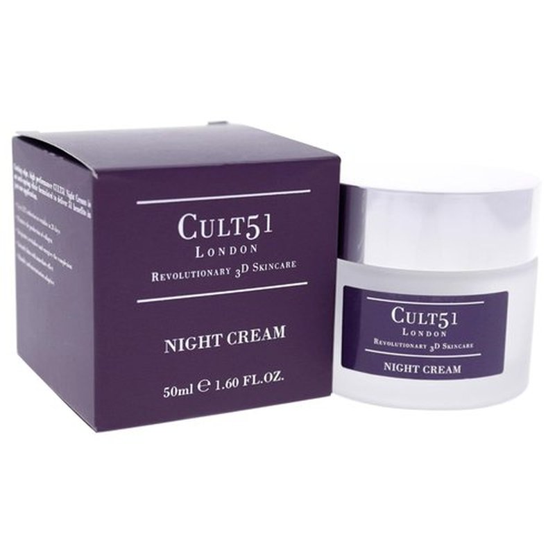 Cult51 Night Cream - Intensely Hydrating Moisturizer - Reduces Signs of Aging & Wrinkles - 1.6 Oz