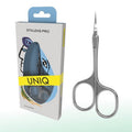 Staleks Asymmetric UNIQ 30 Type 4 Cuticle Scissors – Asymmetric Rings with Right-Lowered Handle