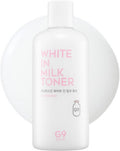 G9SKIN White In Milk Toner - Hydrating & Brightening Facial Toner with Milk Protein | 300ml / 10.14 Fl.Oz