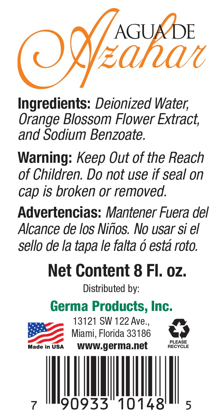 Germa™ Orange Blossom (Agua de Azahar) - 4 FL OZ