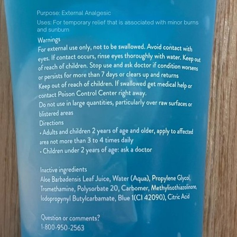 ALOE UP Aloe Vera Gel - Cooling Sunburn Relief for Face & Body | 96.6% Pure, Alcohol-Free, 4 Oz