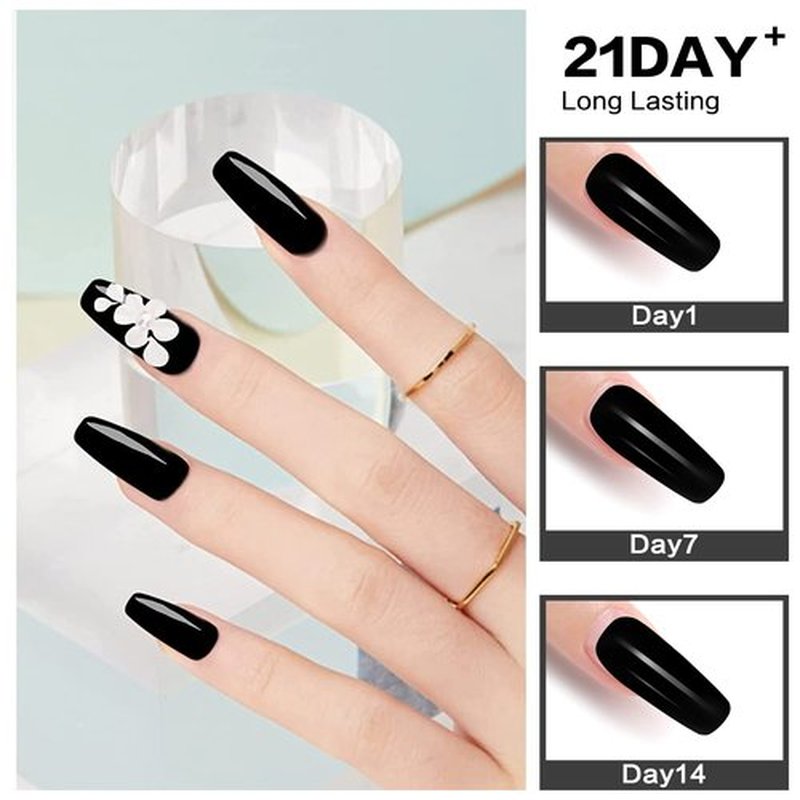Morovan Black Acrylic Powder for Nails - 2oz Professional Acrylic Nail Powder Polymer Black Nail Powders for Acrylic Nail Extension Carving