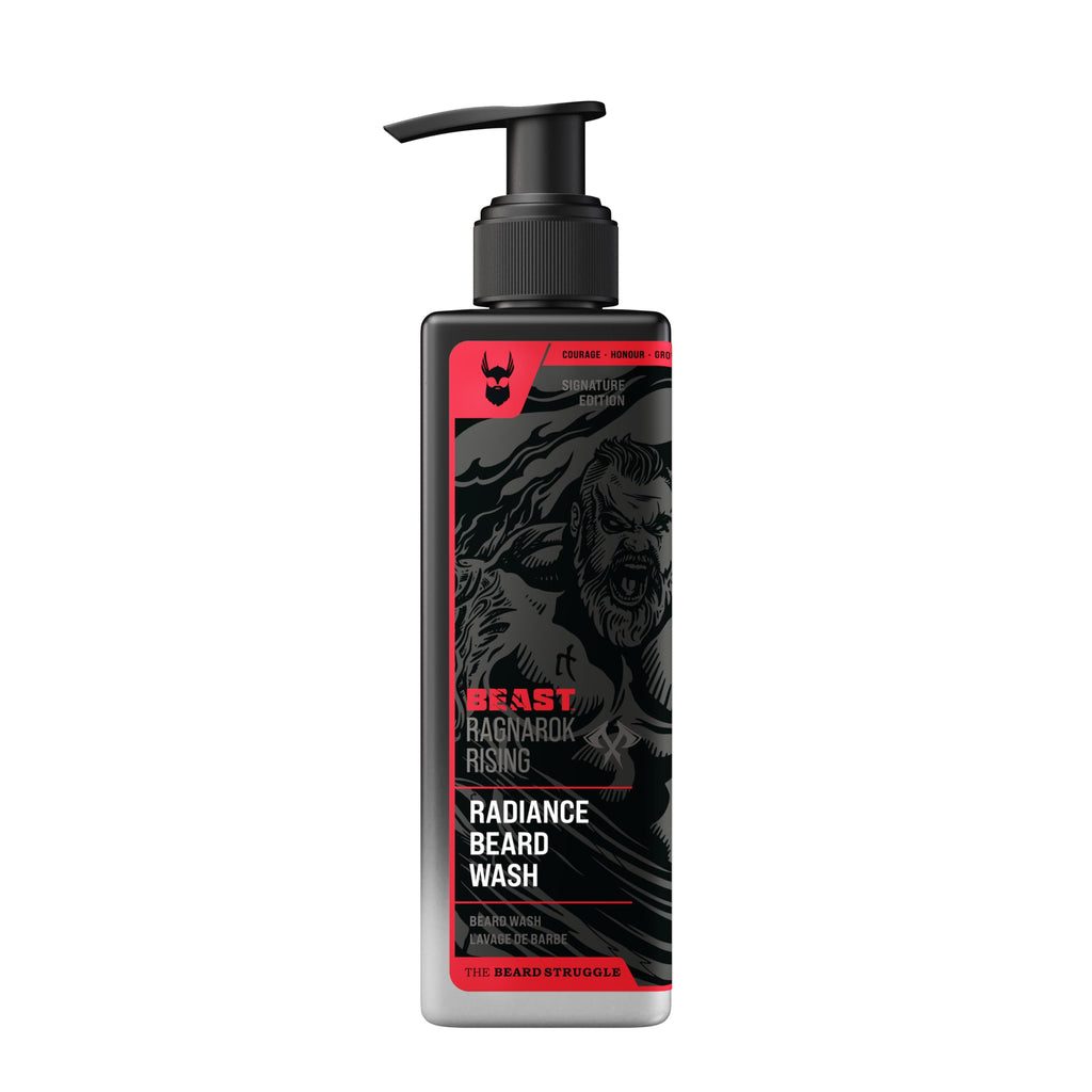 The Beard Struggle Eddie Hall Beast Line Beard Wash – Ragnarok Rising Signature Edition – Deep Cleansing Beard Shampoo for Men – Hydrates & Strengthens with Legendary Scent - 8 fl oz