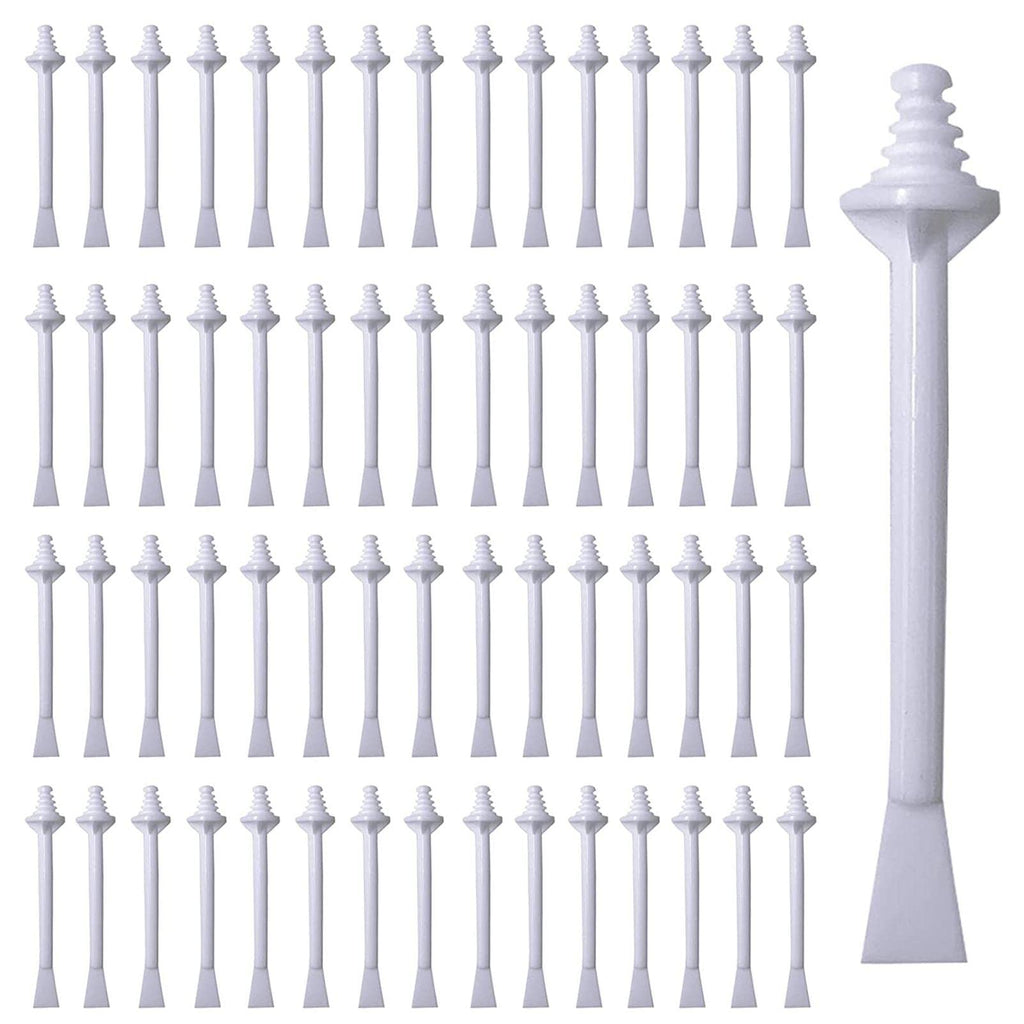 60pcs Nose Wax Applicators, Nose Wax Sticks, N-ose Hair W-ax Applicators, W-ax Sticks Applicator, for Nostril Cleaning and N-ose Hair Removal, Available for Men and Women(White,SIZE:60pcs)