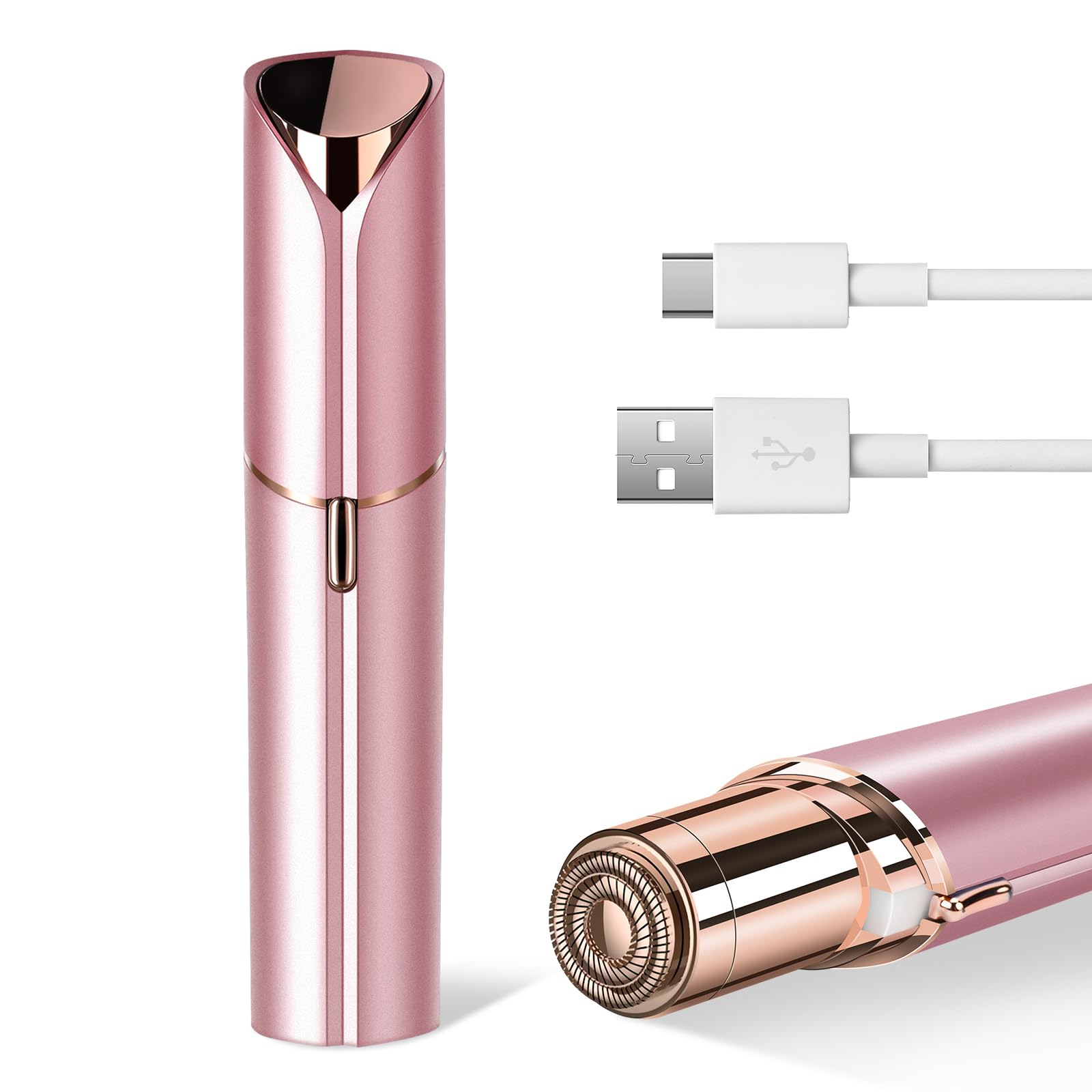 Flawless Facial Hair Remover for Women Painless Face Shaver -Mini Hair Remover, Electric Razor Shaver Portable Bikini Epilator for Lips, Chin, Armpit, Peach Fuzz, Fingers