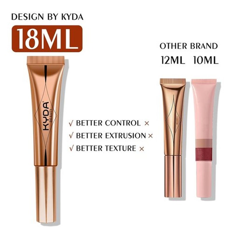 KYDA Blush Beauty Wand - Matte Face Blush with Cushion Applicator for Natural Dewy Glow | Silky Smooth Pink