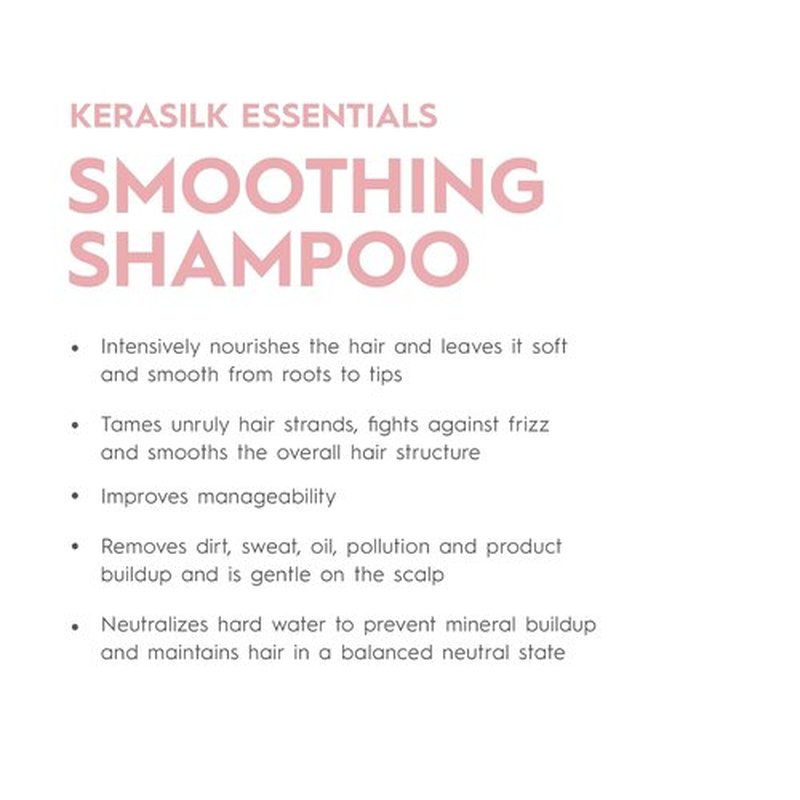 KERASILK Smoothing Shampoo - Frizz Control & Moisture | 33.8 Fl Oz