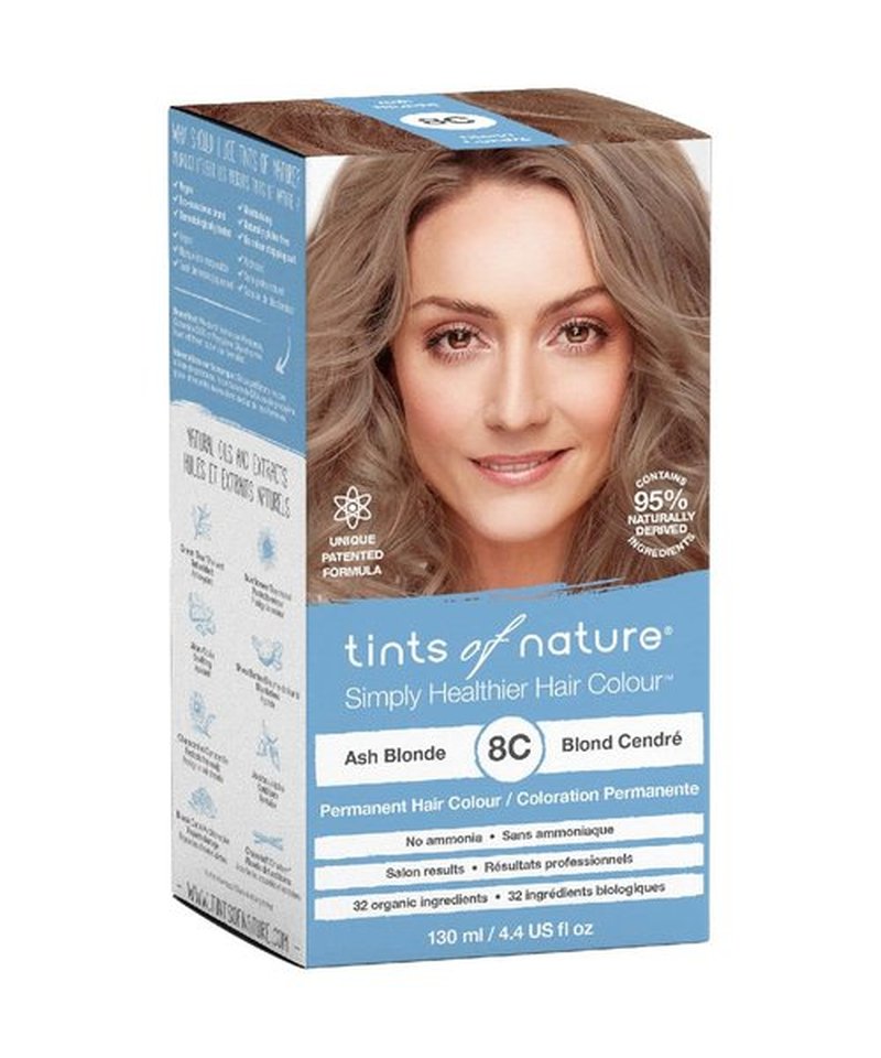 Tints of Nature Ash Blonde Permanent Hair Dye - Nourishing, Ammonia-Free Formula | 4.4 fl oz