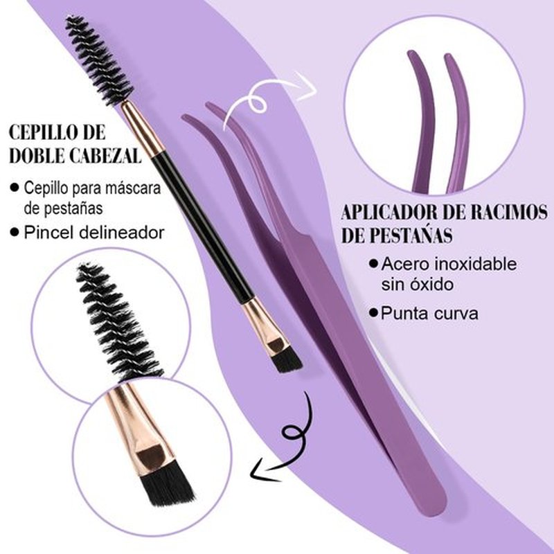 B&Q Lash Clusters Kit 280PCS Eyelash Clusters Kit,30D 40D D 9-16MIX Individual Lash Comfortable Eyelash Extension Set, Classic Look with Bond and Seal Waterproof, Remover DIY at Home(Set,30D+40D)
