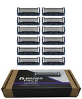 DORCO Pace Classic - Seven Blade Razor System with Pivoting Head and Premium Handle- 12 Pack Refill (No Handle)