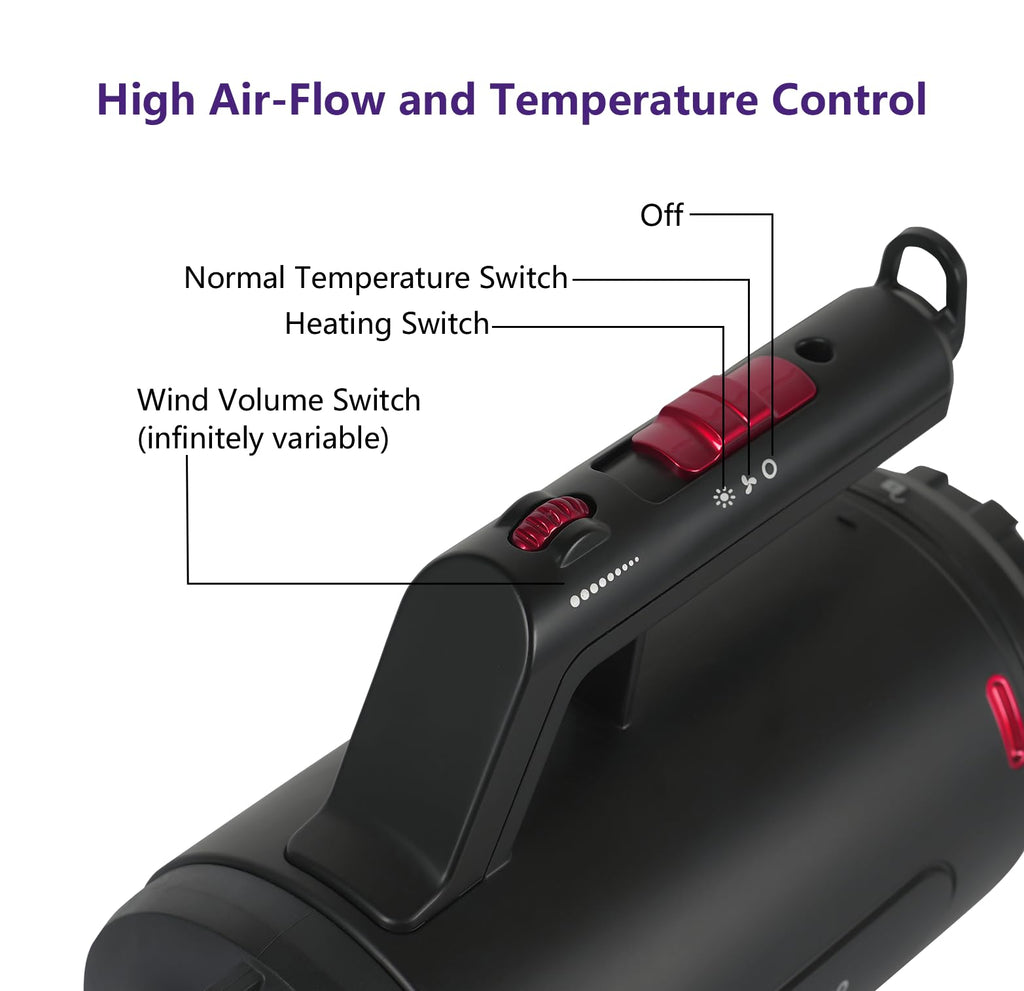 Dog Dryer High Velocity Pet Dog Grooming Force Hair Dryer/Blower