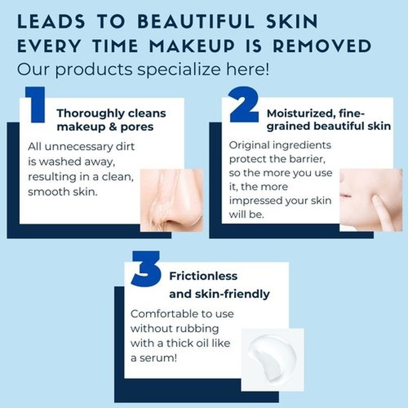 FANCL Mild Cleansing Oil, Japanese Facial Cleansing Oil, Makeup Remover, Oil Cleanser, 100% Preservative Free, Clean Skincare for Sensitive Skin (1, Blue)