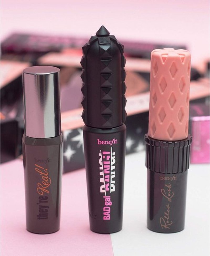 Benefit Cosmetics Lash Leader Mini Trio - Travel Size Roller Lash, Bad Gal Bang & They’re Real