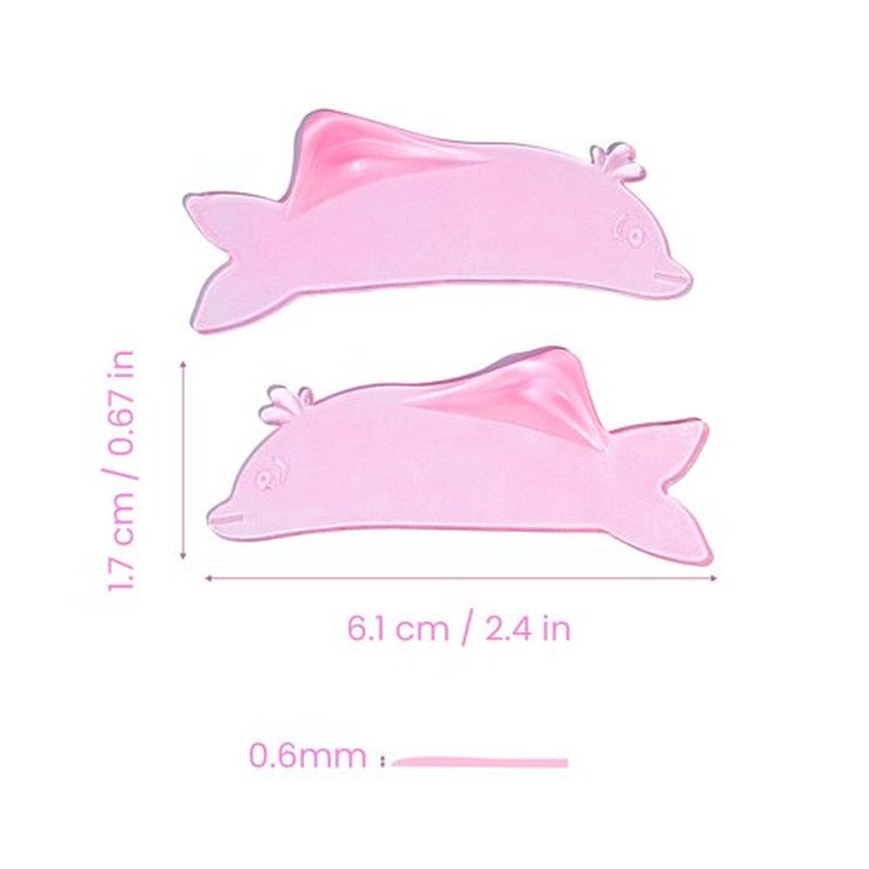 Libeauty Flat Lash Lift Shields, Ultra Thin Korean Flat Shields for Step 1 Perm/Lift, Flexible Use as Eye Patches or Lift Ribbon, Dolphin-Shaped Design for Easy Pick Up