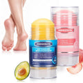 MSMEESUYA Foot Cream Stick Duo for Dry Cracked Heels and Feet, Moisturizing Heel Balm Set, Softening Foot Care Sticks for Rough Skin, Callus & Dryness, Original + Peach Hydration, 2-Pack