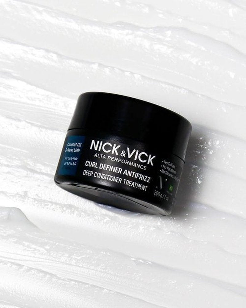 Nick Vick Curl Definer Anti-Frizz Deep Conditioner - Sulfate & Paraben Free, 12 oz