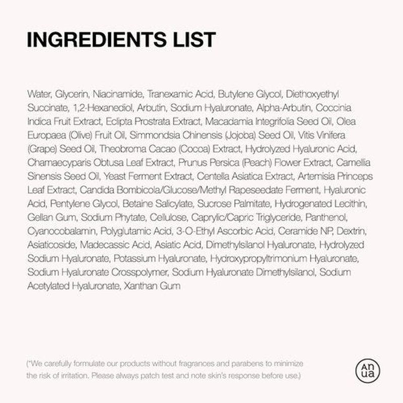 Anua Niacinamide 10 + TXA 4 Serum, Dark Spot Care, Hyaluronic Acid, Tranexamic Acid, Lightweight & Hydrating All-in-One Daily Facial Serum for Glass Skin, Korean Skincare, 1.01 fl.oz