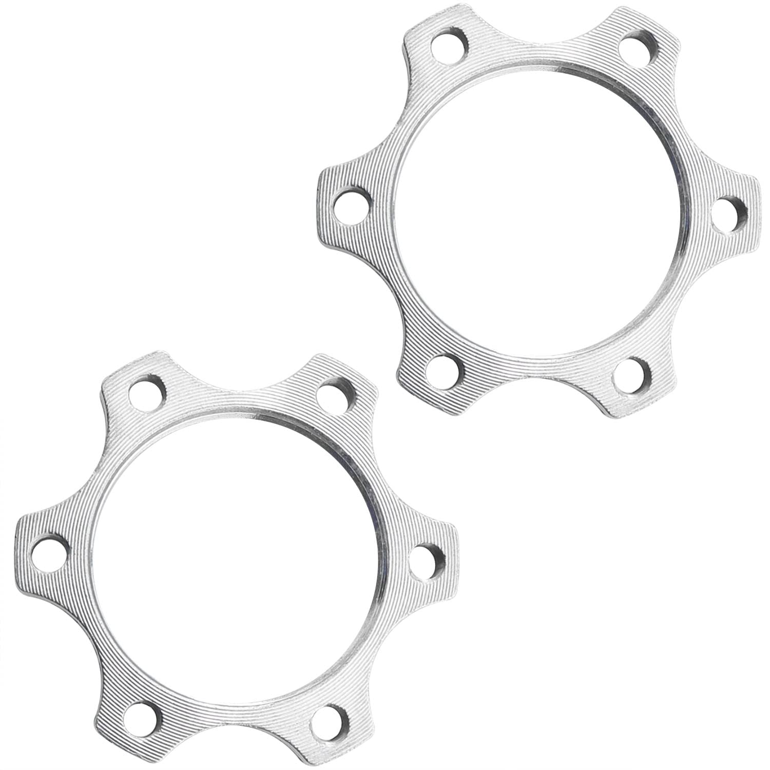 JJHXSM 2pcs Bike Freewheel Threaded Hubs Disk 44mm Brake Rotor 6 Bolt Flange Adapter with 12 Screws