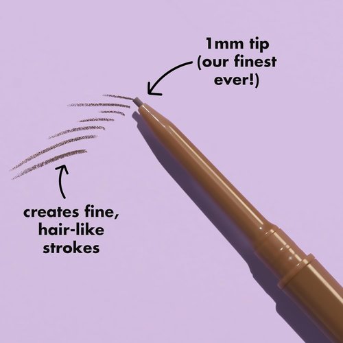 e.l.f. Micro-Fine Brow Pencil - Waterproof Brow Color & Spoolie for Natural Feathered Finish | Vegan, Blonde