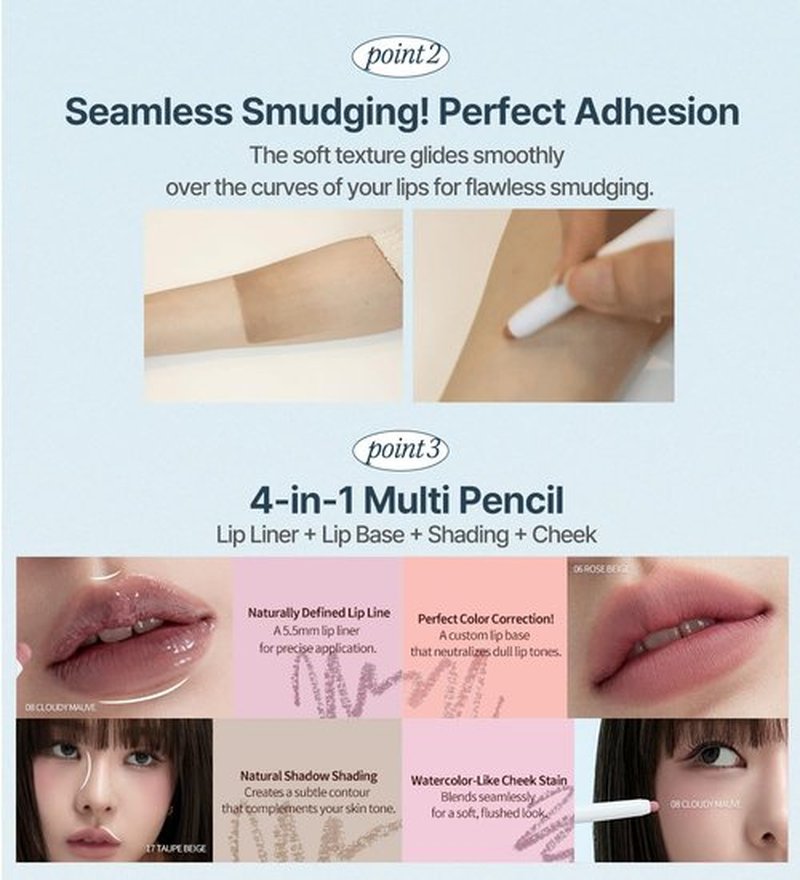 Heart Percent Dote On Mood Lip Liner Pencil, Long-Lasting Creamy Lip Crayon Smooth Lipliner Retractable Lipstick Overlip Line Color 0.8g, #20. Salmon Beige