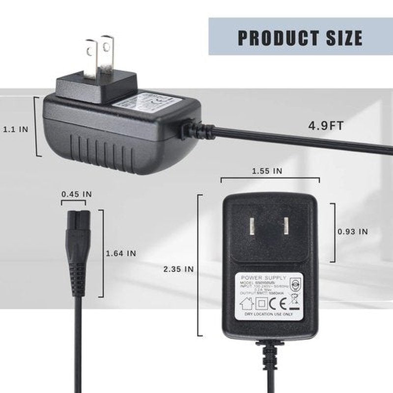 BaByliss PRO Charger - 4.5V Power Adapter for BaByliss Hair Clippers & Trimmers | Compatible with FX870, FX788, FX787, FXSSM, FX820, FX726, FX825