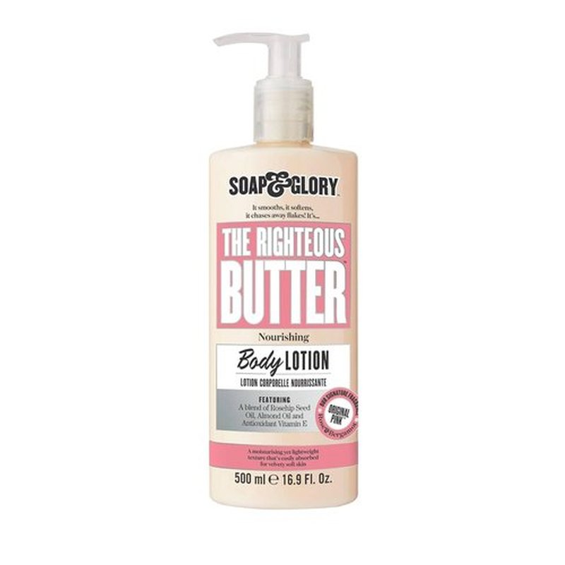 Soap & Glory Original Pink Body Lotion - Lightweight Moisturizer with Shea Butter & Aloe Vera - 16.9 fl oz
