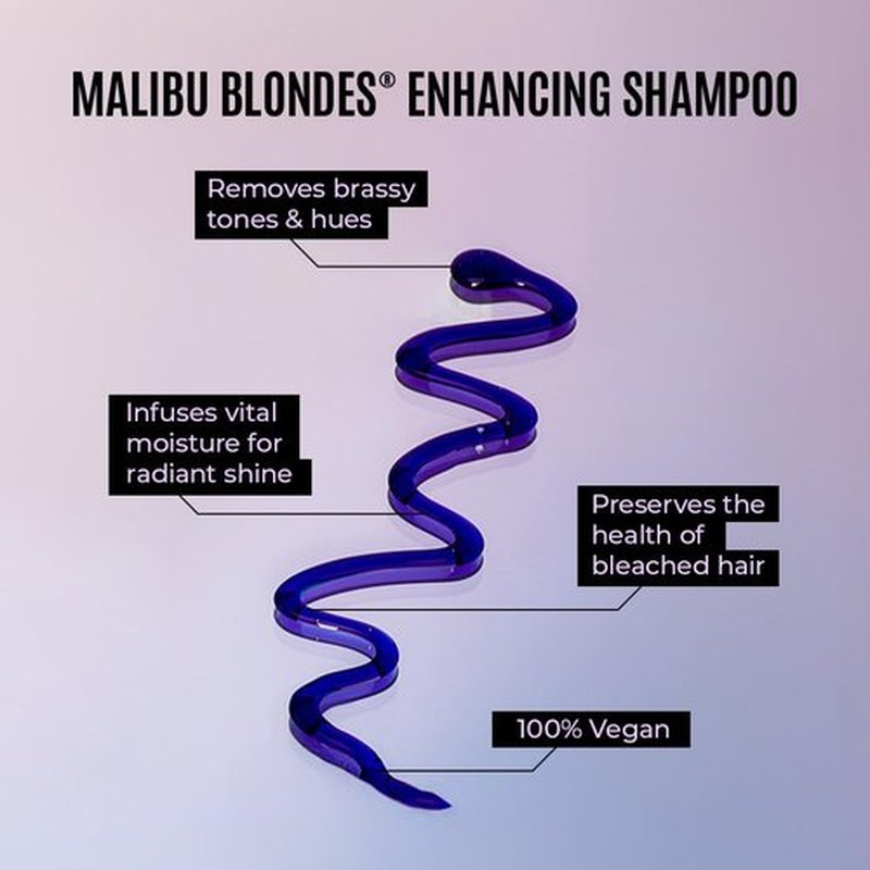 Malibu C Blondes Enhancing Shampoo & Conditioner Duo - Revitalizing Purple Formula for Healthy, Brilliant Blonde Hair | 33.8 oz