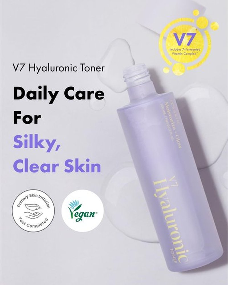 IT'S SKIN V7 Hyaluronic Toner - Hydrating Formula with PHA & 7 Vitamins | 5.07 Fl Oz for Dry Skin