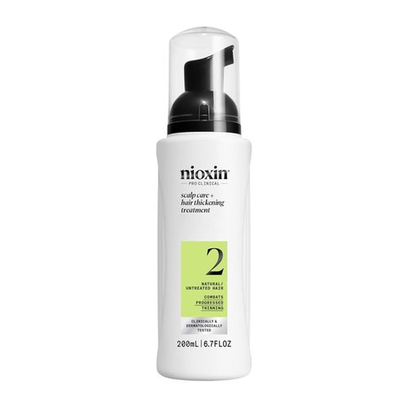Nioxin System 2 Hair Thickening Leave-In Treatment - Boost Density & Strength for Thinning Hair with Niacinamide & Biotin