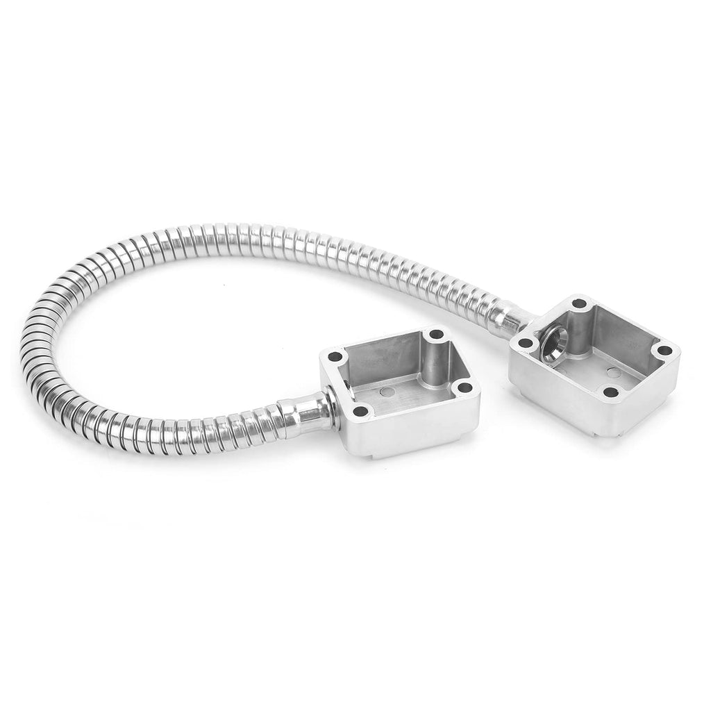 401 Stainless Steel Door Loop Wire Cable Protector Armored Door Cord w/Die-Cast End Power Transfer for Exposed Mounting Access Control