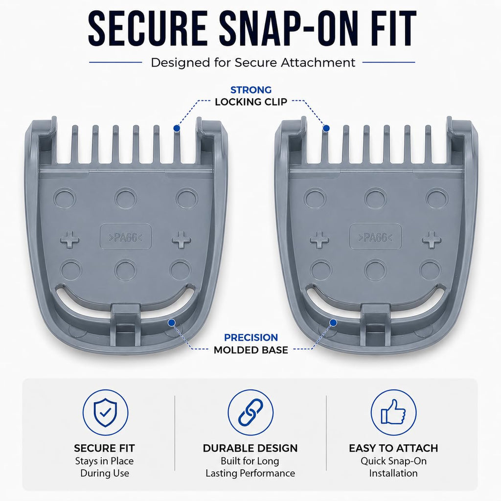 Trimmer (2) Replacement 1mm Beard Hair Guard Comb Set for Philips Norelco