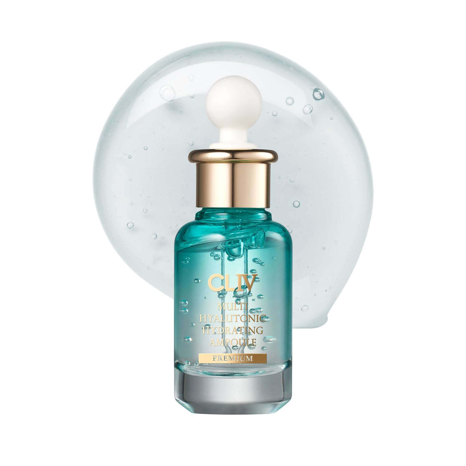 CLIV Multi Hyaluronic Hydrating Ampoule | 85% Hyaluronic Acid, 8-Layer Hydration, Ceramides & Panthenol for Deep Moisture Care | Korean Skincare Nourishing Serum | 1.01 Fl Oz (Pack of 1)