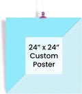 EzPosterPrints - Custom Poster Print - Upload Your Image for Personalized Decor - 24 X 24 Inches