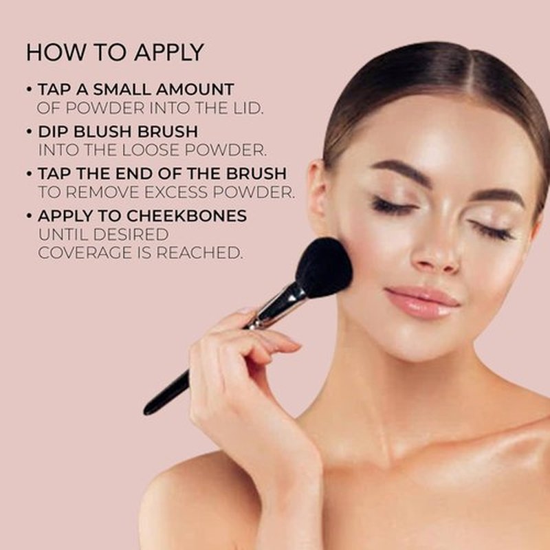 Bellapierre Mineral Blush - Lightweight Loose Powder Cheek Color, Talc-Free & Hypoallergenic - 0.3 oz - Desert Rose