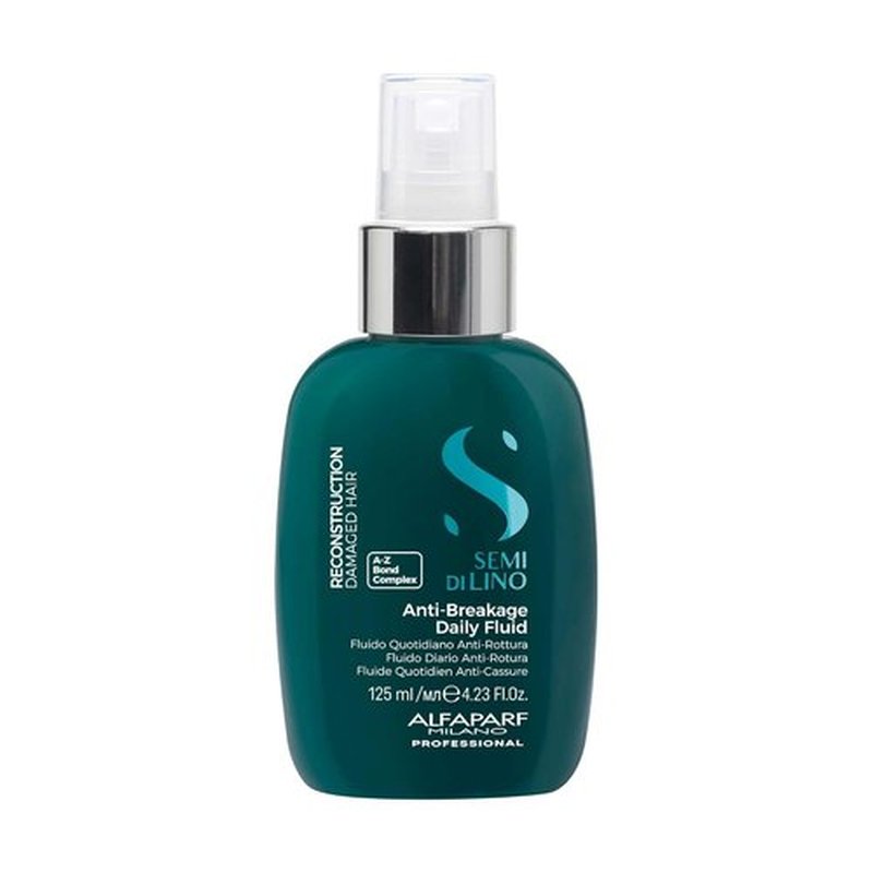 ALFAPARF MILANO Semi Di Lino Reconstruction Fluid - Anti-Breakage Hair Treatment | Heat Protection & Shine (4.23 oz)