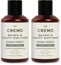 Cremo Cedar Forest Beard & Scruff Softener,Softens and Conditions Coarse Facial Hair of all Lengths in Just 30 Seconds,6 Fluid Ounce,(Pack of 2)