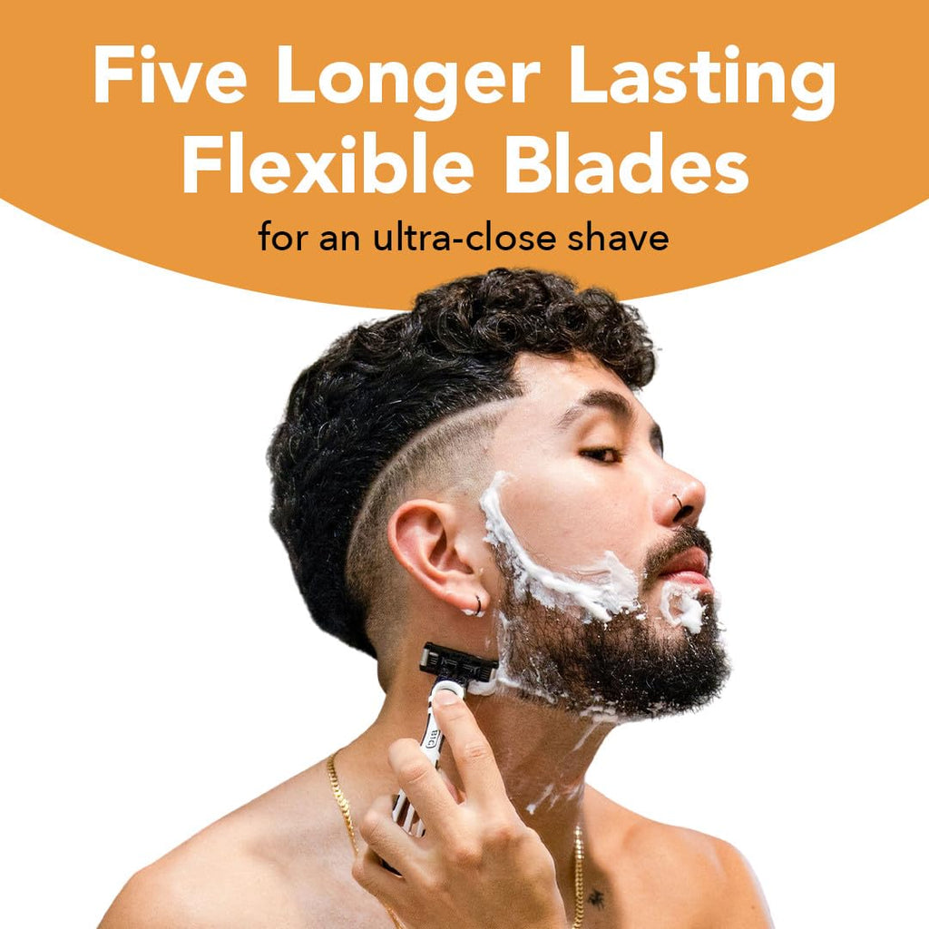 BIC Flex 5 Men’s Disposable 5-Blade Razors, Pivoting Head and Precision Edging Blade, Dorm Room Grooming Essential, 10-Pack