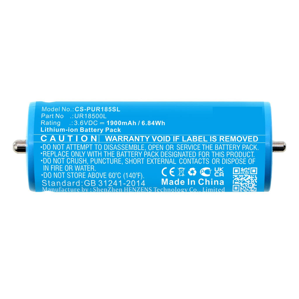 DRAWBELL Battery for Braun 740s-6,740s-7,760CC,760CC-3,765CC-3,760CC-4,765CC-4,fit Part NO:UR18500L,3018765,6703925,7030925,81377206,67030625,67030925,67030924,7030924,81489177,UR18500Y (1900mAh)