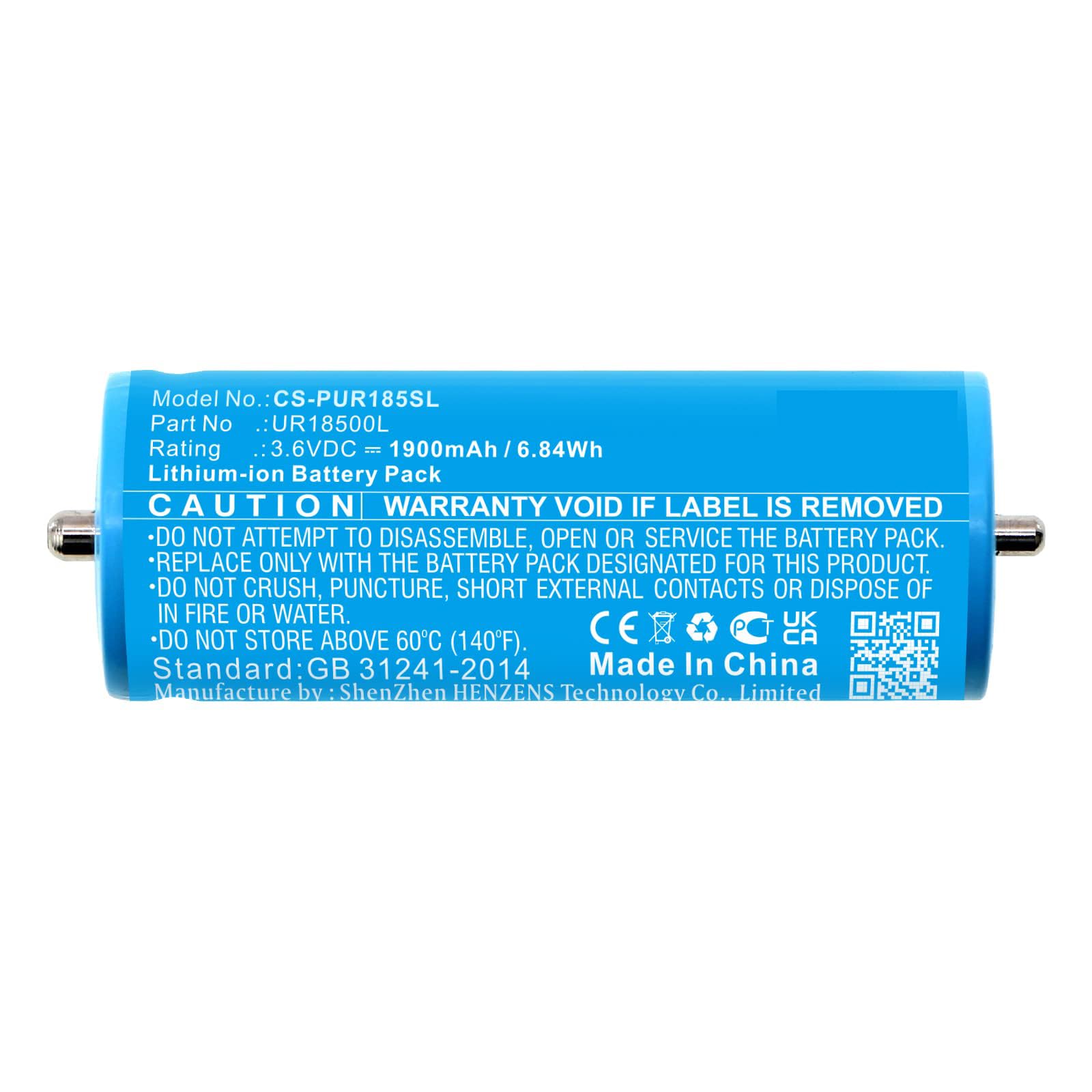 DRAWBELL Battery for Braun 740s-6,740s-7,760CC,760CC-3,765CC-3,760CC-4,765CC-4,fit Part NO:UR18500L,3018765,6703925,7030925,81377206,67030625,67030925,67030924,7030924,81489177,UR18500Y (1900mAh)