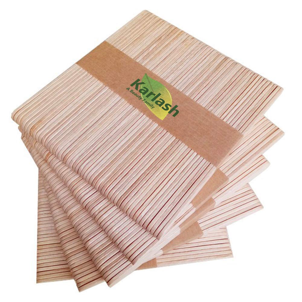 Karlash Craft Sticks Ice Cream Sticks Natural Wood Popsicle Craft Sticks 4.5 inch Length Treat Sticks Ice Pop Sticks for DIY Crafts (Pack of 1000)