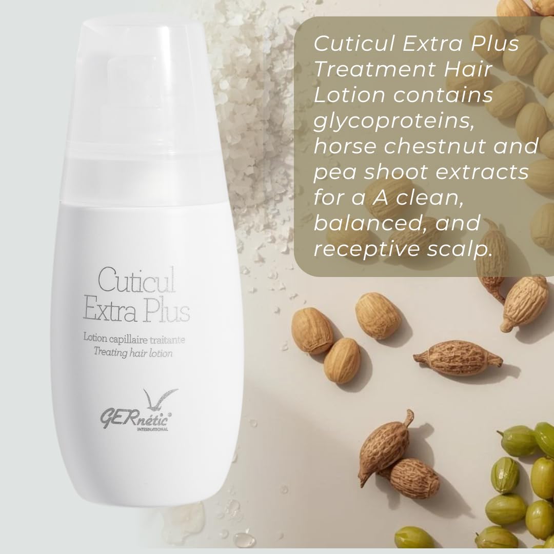 Gernetic Cuticul Extra Plus Scalp Moisturizing Serum, Nourishing Care for Hair Appearance, Lightweight Scalp Formula, 100ml/3.4oz