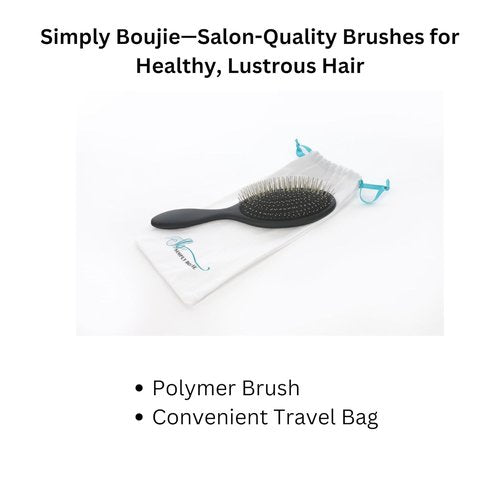 Skiennix Professional Wet & Dry Detangling Hair Brush - Smooth Steel Bristles for All Hair Types | Scalp Massage Design